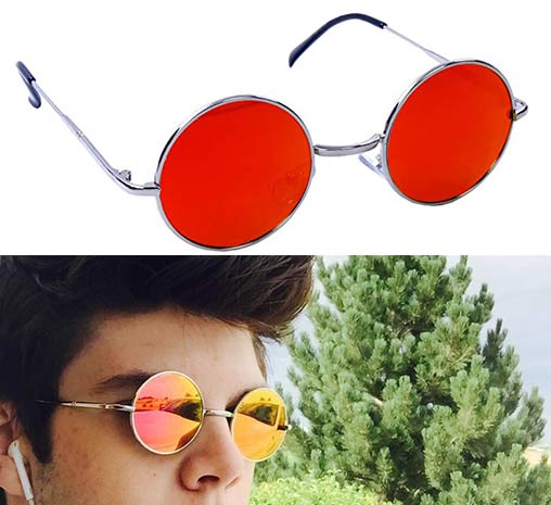 Morpheus Daredevil glasses with Gothic Red lens