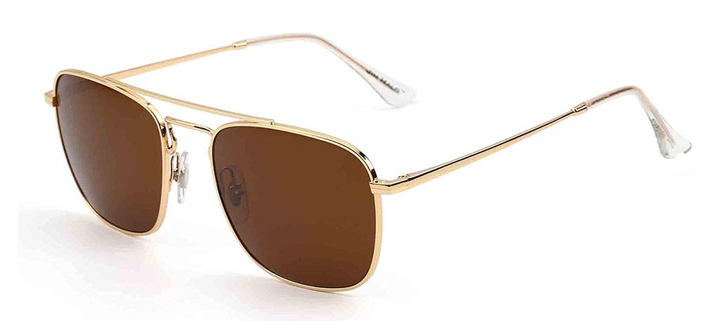 JIM HALO Retro Square Aviator Sunglasses - Michael weston sunglasses