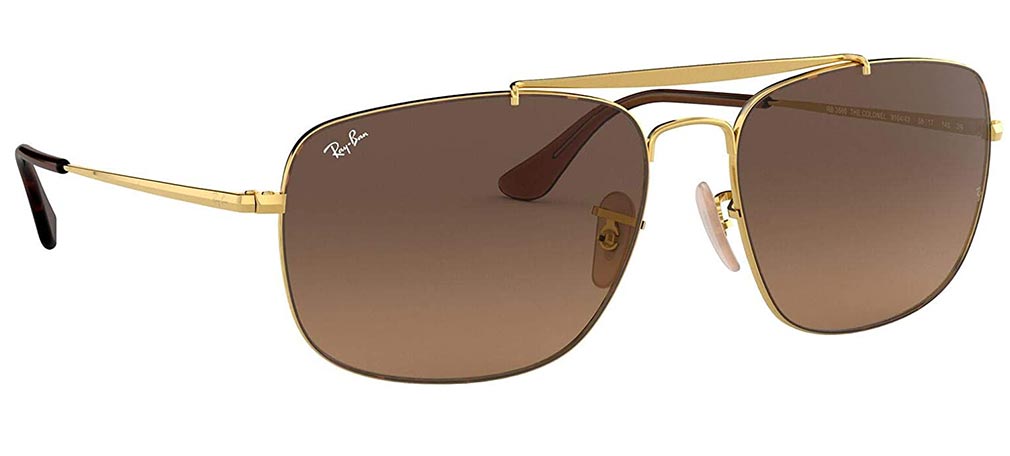 Ray-Ban Men's Rb3560 The Colonel Square Burn notice Sunglasses